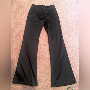 Black Satin (faux) Pants- size 12